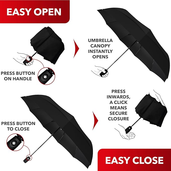 Repel Umbrella Windproof Travel Umbrellas for Rain - Image 3