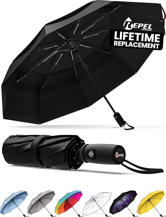 Repel Umbrella Windproof Travel Umbrellas for Rain
