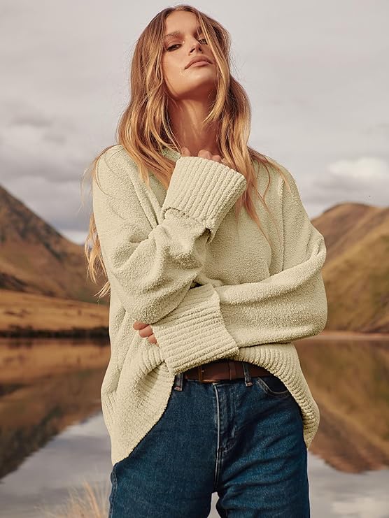 Women's Oversized Long Sleeve Sweaters - Image 2
